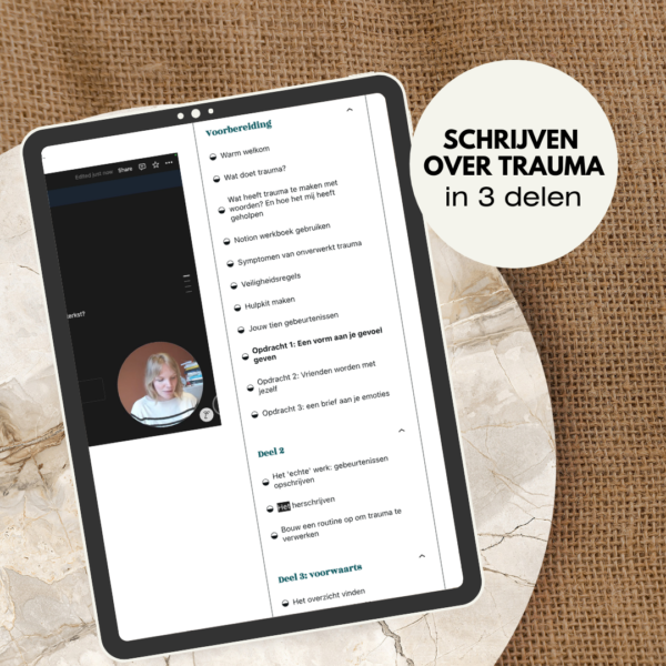 trauma verwerken online schrijfcursus cursus schrijven
